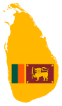 Sri Lanka Map Flag